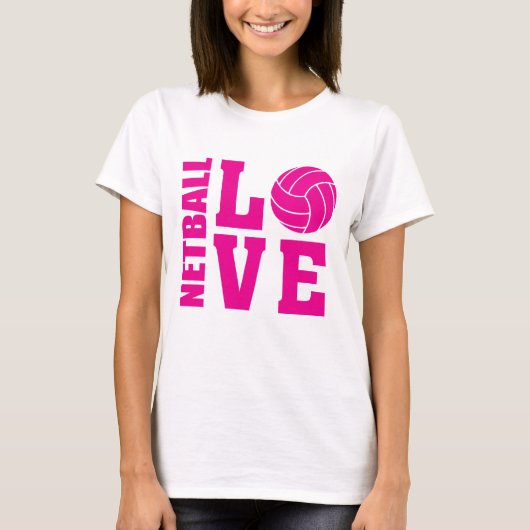T-shirt Aimer Netball Rose, Netball (Devant)