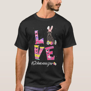 T-shirt Aimer Pâques Schnauzer Bunny Oars Chien