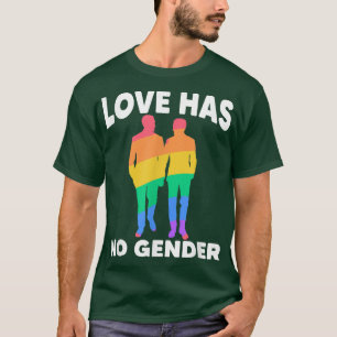 T-shirt Aimer Pas De Genre Rainbow Lesbian Pride Mois Tran