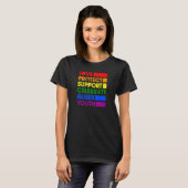 T-shirt Aimer Protéger Support Célébrer Queer Youth Lgbtq (Devant entier)
