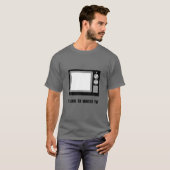 T-shirt Aimer Regarder La Télévision Drôle (Devant entier)