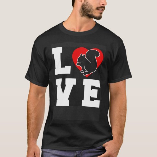 T-shirt Aimer Rodent d'écureuil mignon (Devant)