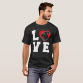 T-shirt Aimer Rodent d'écureuil mignon (Devant entier)