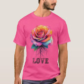 T-shirt Aimer rose (Devant)