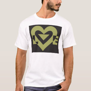 T-shirt Aimer Sage Vert sur Noir