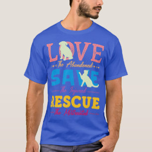 T-shirt Aimer Secourir Chien Chat Animaux Abri Support