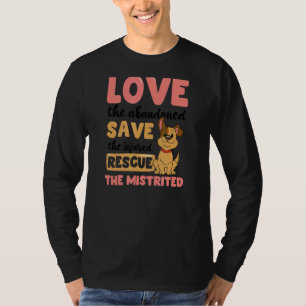 T-shirt Aimer Secourir l'adoption du chien