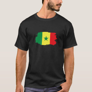 T-shirt Aimer Sénégal Drapeau Patriotique Sénégalais Sport