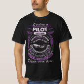 T-shirt Aimer un pilote n'est pas difficile (Devant)