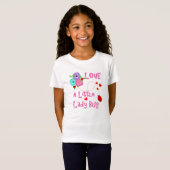 T-Shirt Aimer Une Petite Dame Bug Cute Kids (Devant entier)