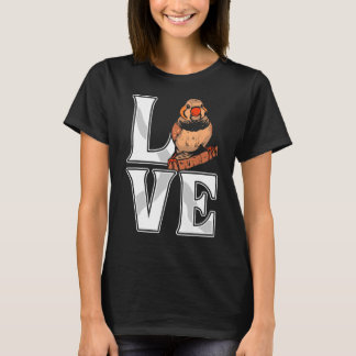 T-shirt Aimer Zebra Finch Oiseau Finch Oiseaux Oiseau Anim