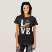 T-shirt Aimer Zebra Finch Oiseau Finch Oiseaux Oiseau Anim (Devant entier)