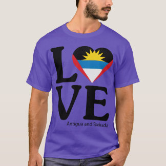 T-shirt Aimez Antigua-et-Barbuda ami