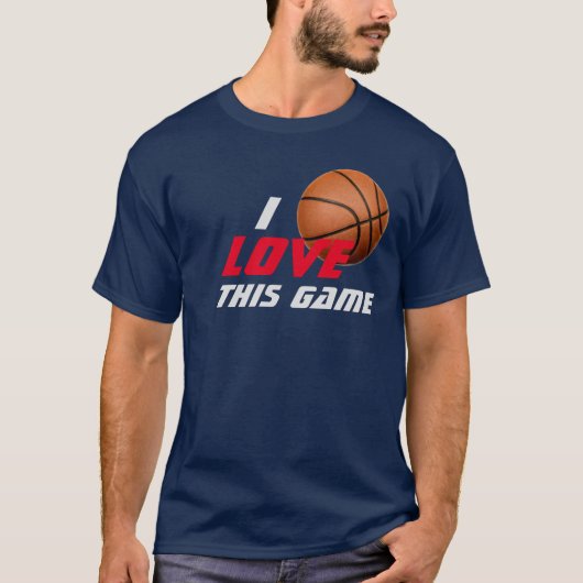 T-shirt Aimez Ce Jeu Basketball (Devant)