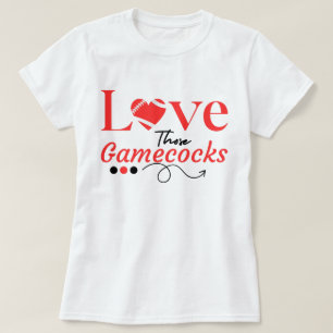 T-shirt Aimez ces Gamecocks Football Spirit, vibe du sud