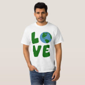 T-shirt Aimez la planète de Terre (Devant entier)