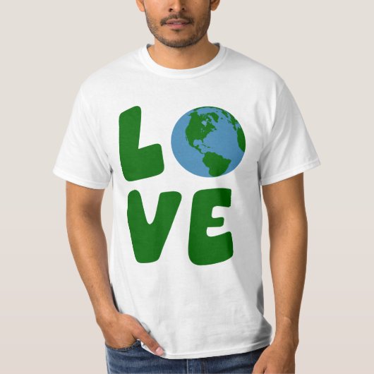 T-shirt Aimez la planète de Terre (Devant)