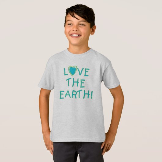 T-shirt Aimez la terre ambiante (Devant entier)