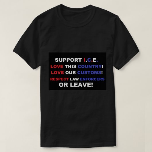 T-shirt Aimez l'Amérique (Design devant)