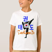 T-shirt ☯ Aimez l'art martial coréen-TaeKwonDo (Devant)