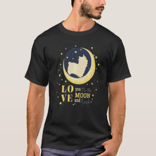 T-shirt Aimez L'Australien Silky Terrier Chien À La Lune