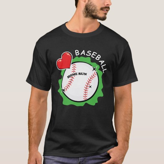 T-shirt Aimez le baseball (Devant)