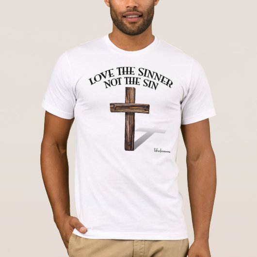 T-SHIRT AIMEZ LE PÉCHEUR PAS LE PÉCHÉ (Devant)