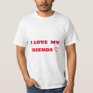 T-shirt Aimez les amis ❤️ ❤️ ❤️