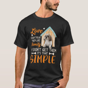 T-shirt Aimez-les Traitez-les comme une famille ou ne les