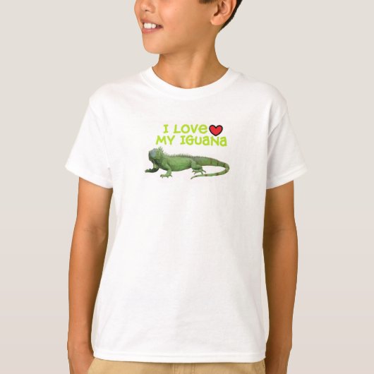 T-shirt Aimez mes tee - shirts d'iguane (Devant)