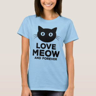 T-shirt Aimez Miaou et Amateur de Chat pour Toujours Moder