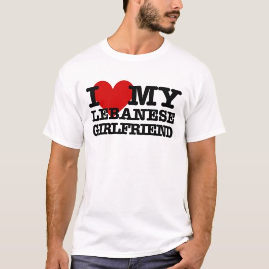 T-shirt Aimez mon amie libanaise (Devant)