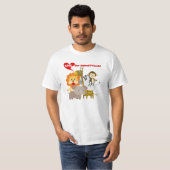 T-shirt Aimez nos amis animaux (Devant entier)