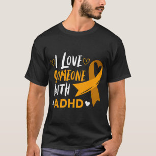 T-shirt Aimez Quelqu'Un Avec Adhd Ribbon Sensibilisation H