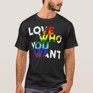 T-shirt Aimez Qui Vous Voulez Gay Bisexuel Transgenre Lgbt