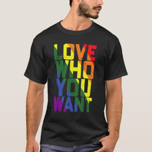 T-shirt Aimez qui vous voulez Gay pride Lgbt Hommes Femmes