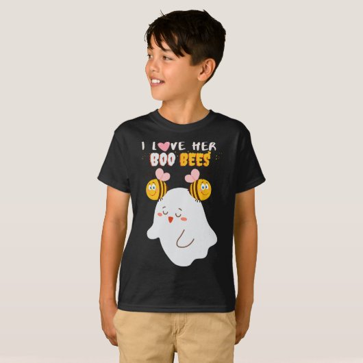 T-shirt Aimez Son Boo Bees Drôle Halloween Couple Husband  (Devant entier)