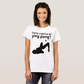T-shirt aimez un jeu de ping-pong ? (Devant entier)