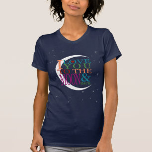 T-shirt Aimez-vous à la Lune et à l'arrière