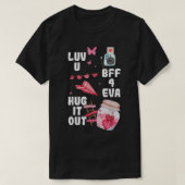 T-shirt Aimez-vous BFF Valentines Day mignonne VDay Pyjama (Design devant)