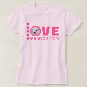 T-shirt Aimez-vous Maman mignonne Chien Chien Chien Chien