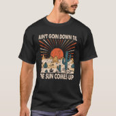 T-shirt Ain pour descendre jusqu'à ce que le soleil monte (Devant)