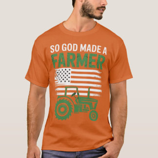 T-shirt Ainsi Dieu créa un agriculteur, agriculteur agrico