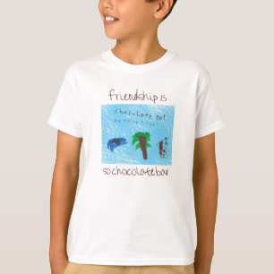 T-shirt Ainsi pièce en t de barre de chocolat pour des