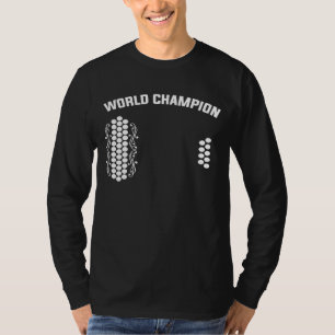 T-shirt Air Accordion Champion du Monde Idée de Musique
