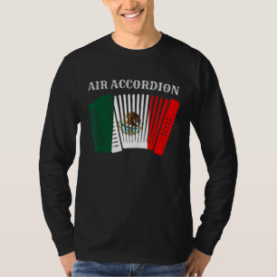 T-shirt Air Accordion Cinco De Mayo Fiesta Drapeau Mexicai