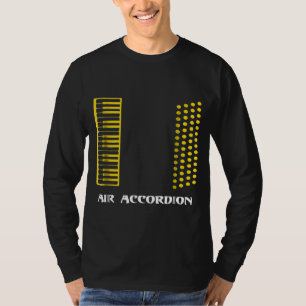 T-shirt Air Accordion Music Player Band