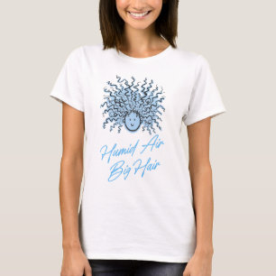 T-shirt Air BLEU HUMIDE CHEVEUX ÉPAIS Humour d'été Cheveux