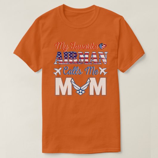 T-shirt Air Force Maman Mon Aéronef Favori M'Appelle Maman (Design devant)