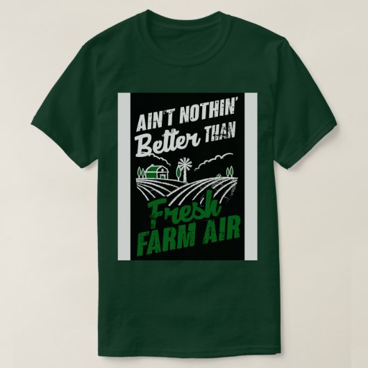 T-shirt Air frais de ferme (Design devant)